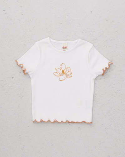 DMB KIDS 2873 Футболка  (цвет: Белый\оранжевый)